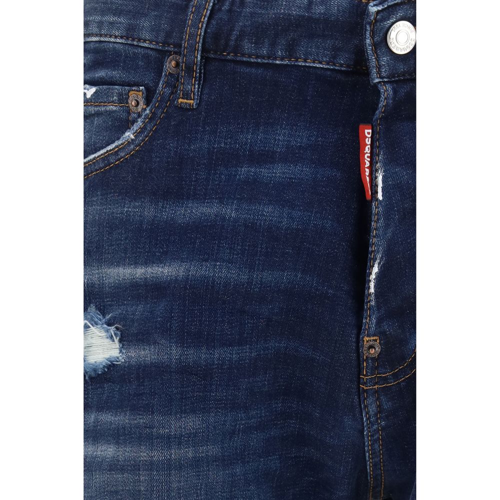 Dsquared² Cotton Bermuda Shorts in Blue
