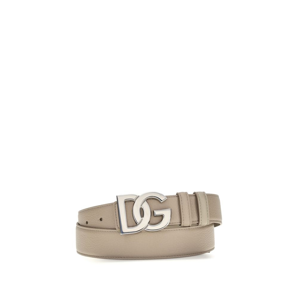 Dolce & Gabbana Belt from Calf Leather in Beige