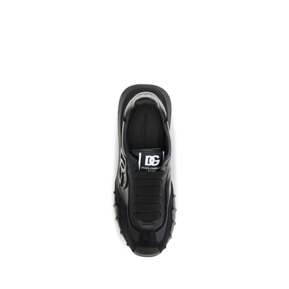 Dolce & Gabbana Calf Leather Sneakers in Black