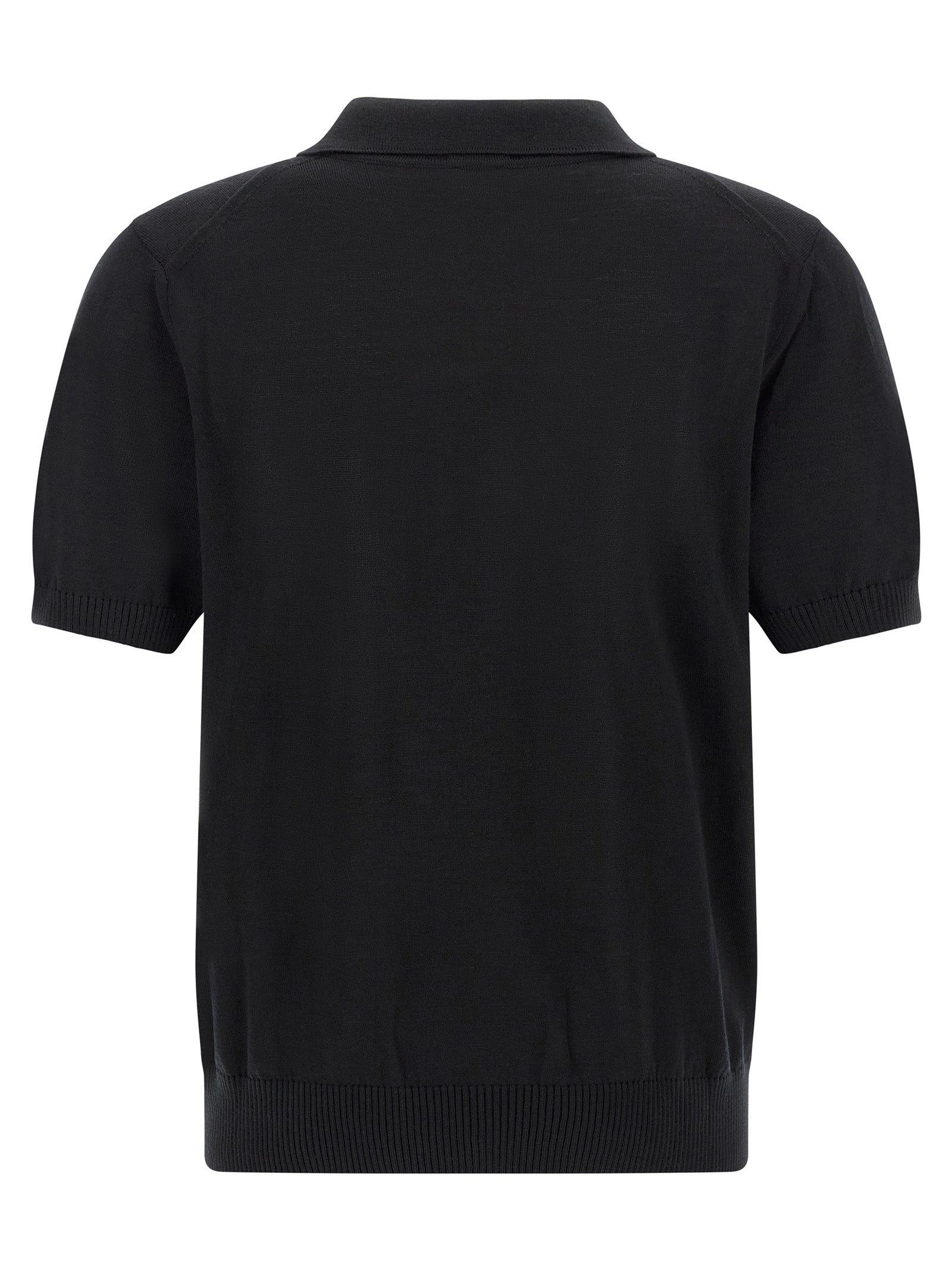 Hugo Boss Polo από 100% παρθένο μαλλί σε Μαύρο