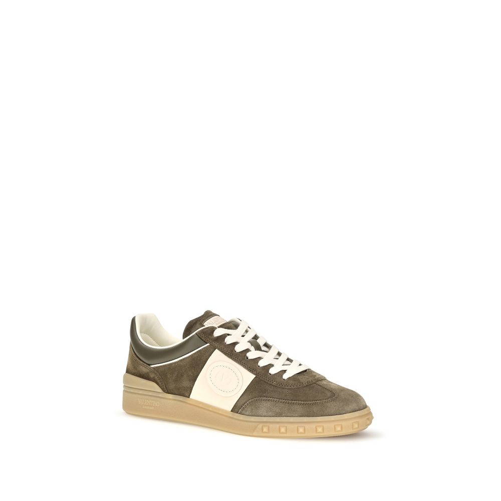 Valentino Garavani Δίχρωμα Δερμάτινα Sneakers Χαμηλού Προφίλ
