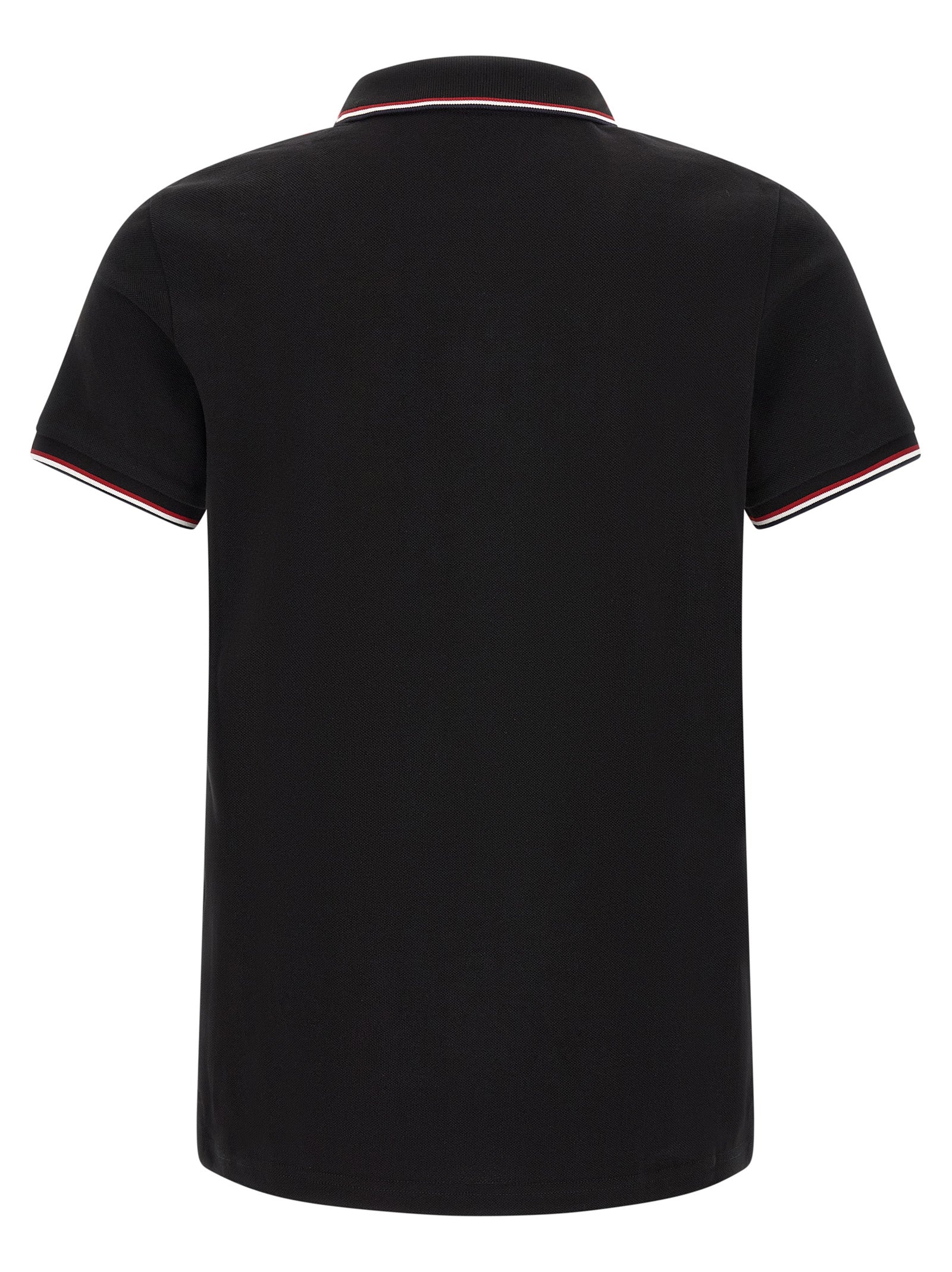 Moncler Βαμβακερό Polo σε Μαύρο