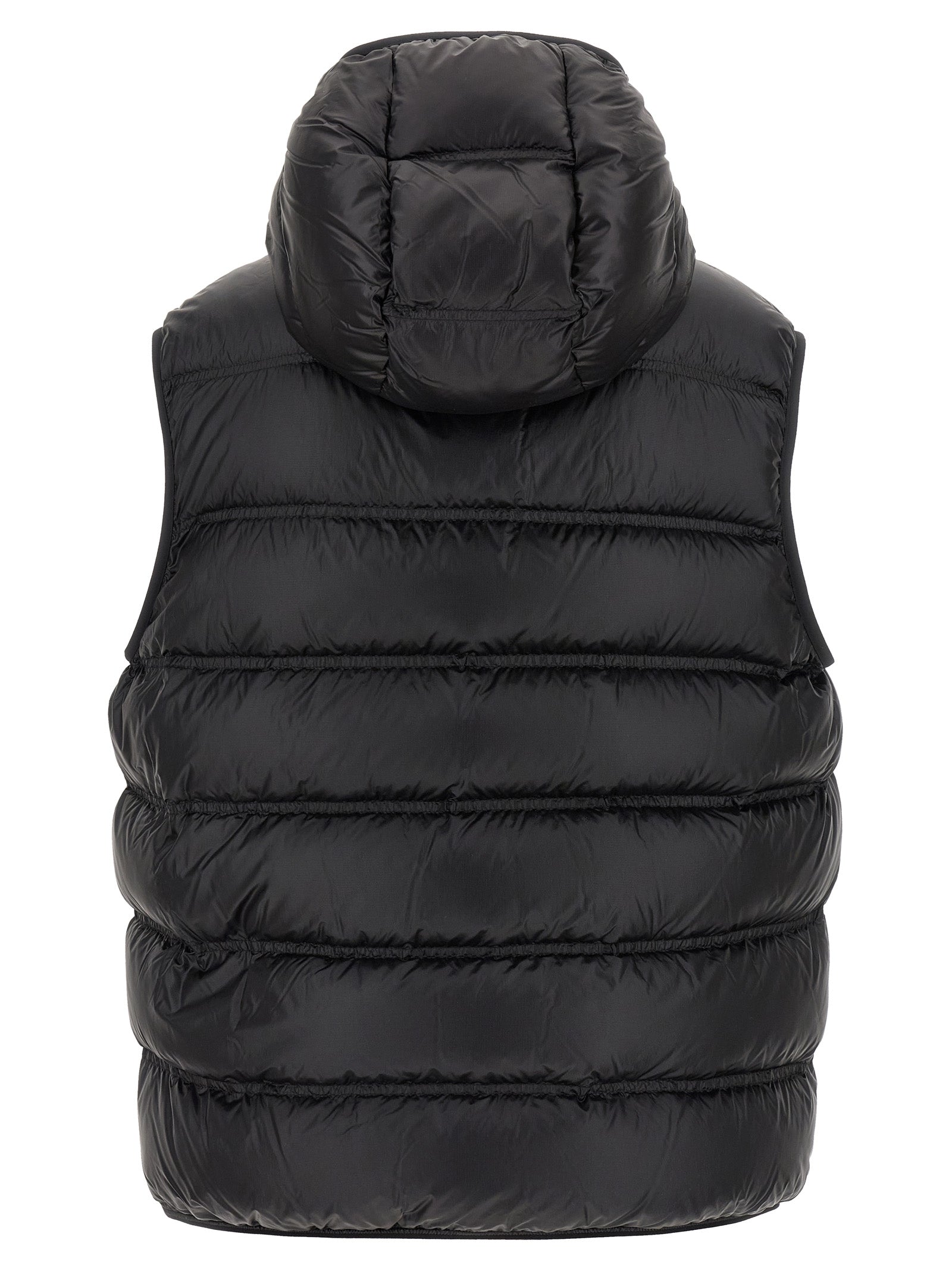 Moncler Αμάνικο Μπουφάν από Πολυαμίδιο σε Μαύρο