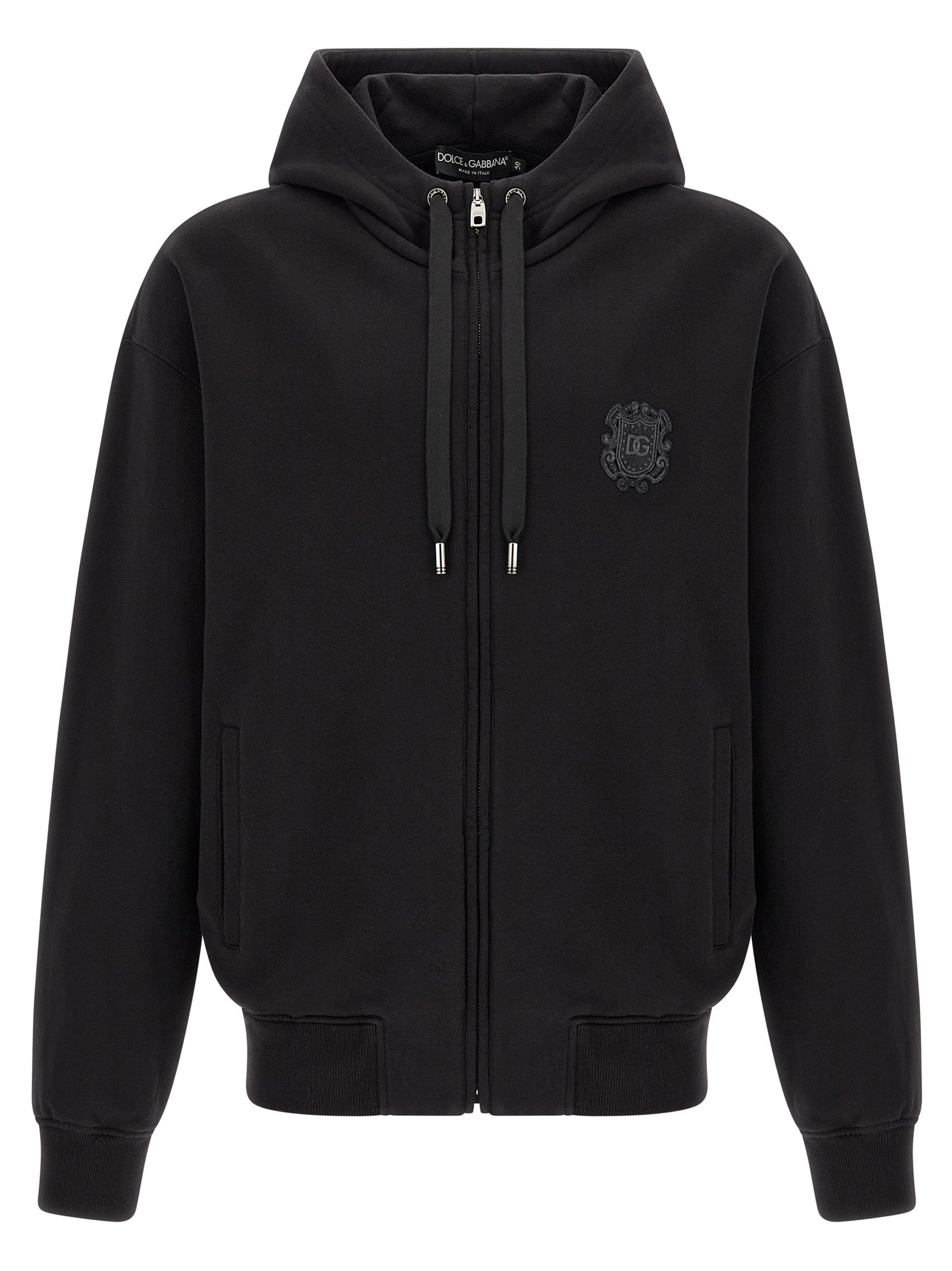 Dolce & Gabbana 100% Cotton Sweatshirt in Black