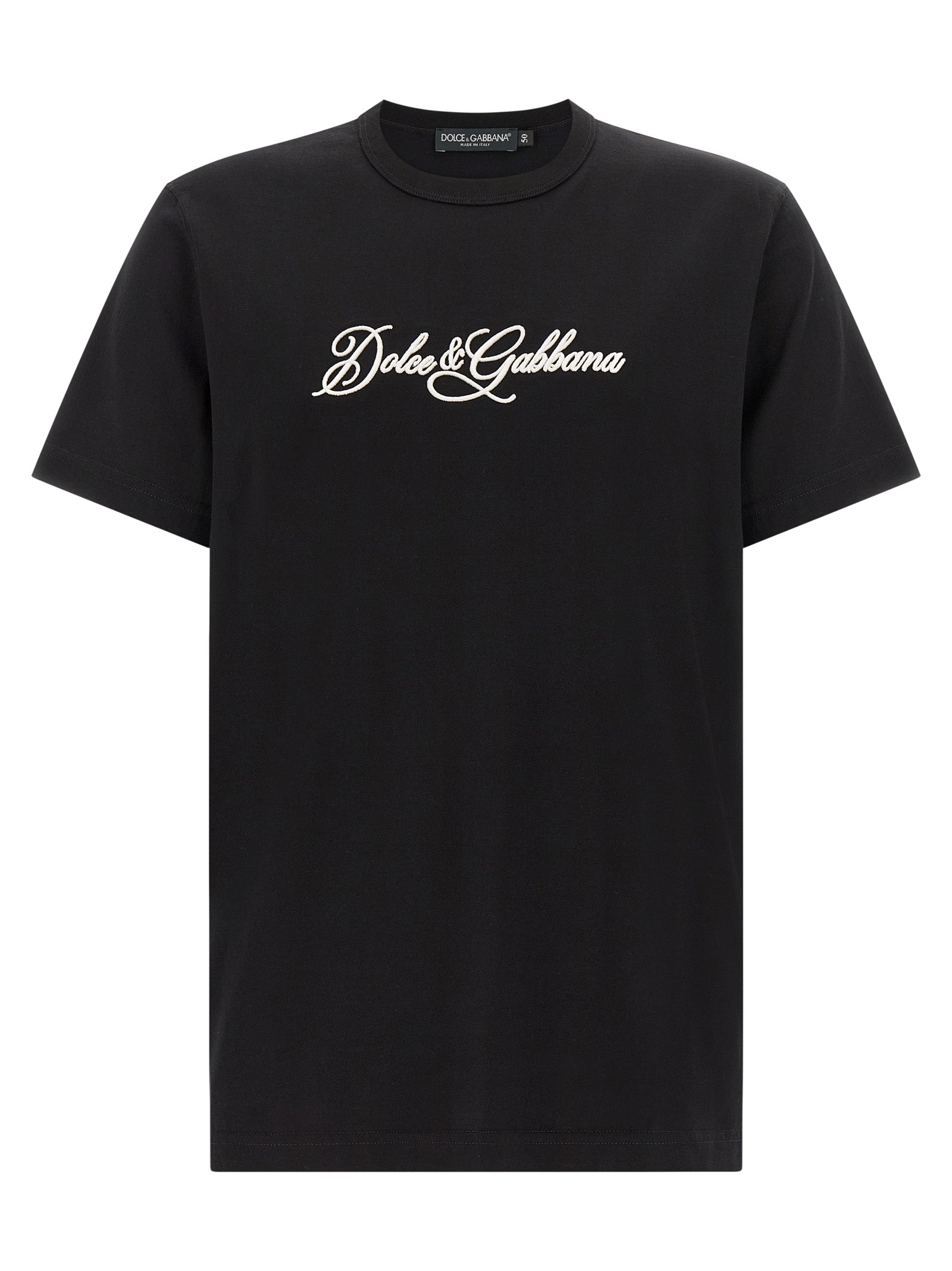 Dolce & Gabbana 100% Cotton T-Shirt in Black