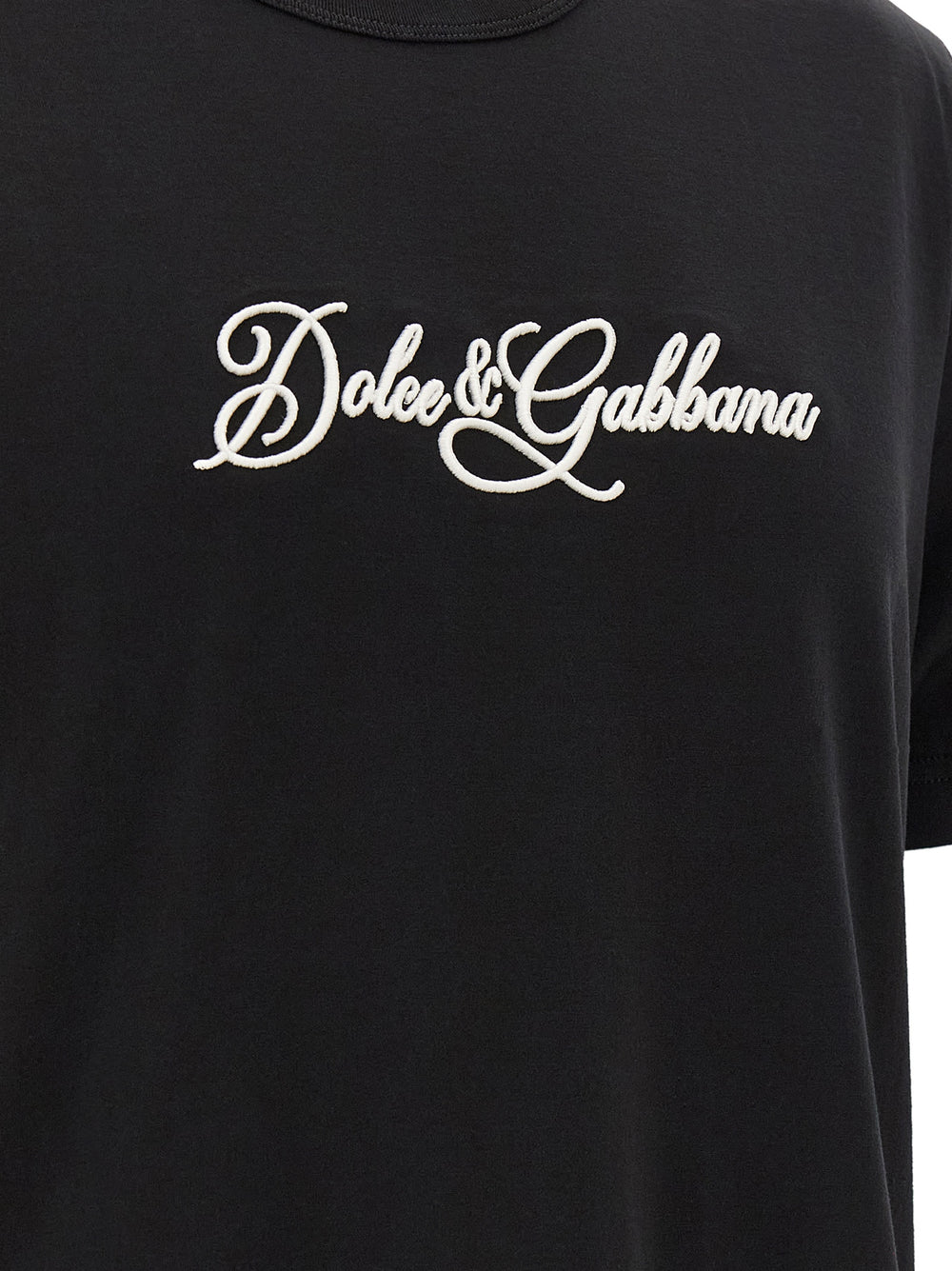 Dolce & Gabbana 100% Cotton T-Shirt in Black