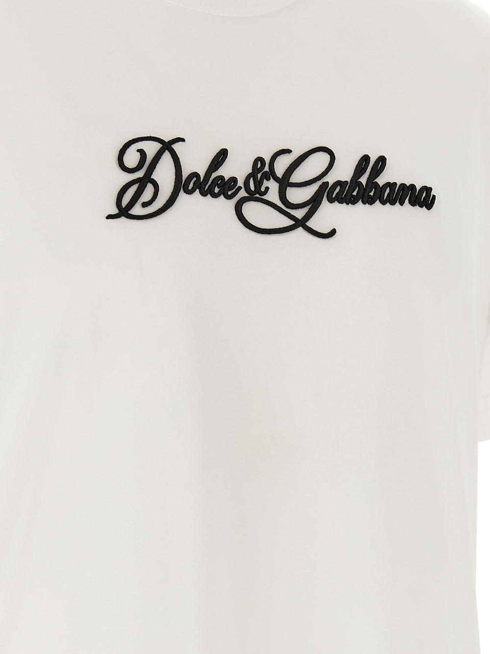 Dolce & Gabbana 100% Cotton T-Shirt in White