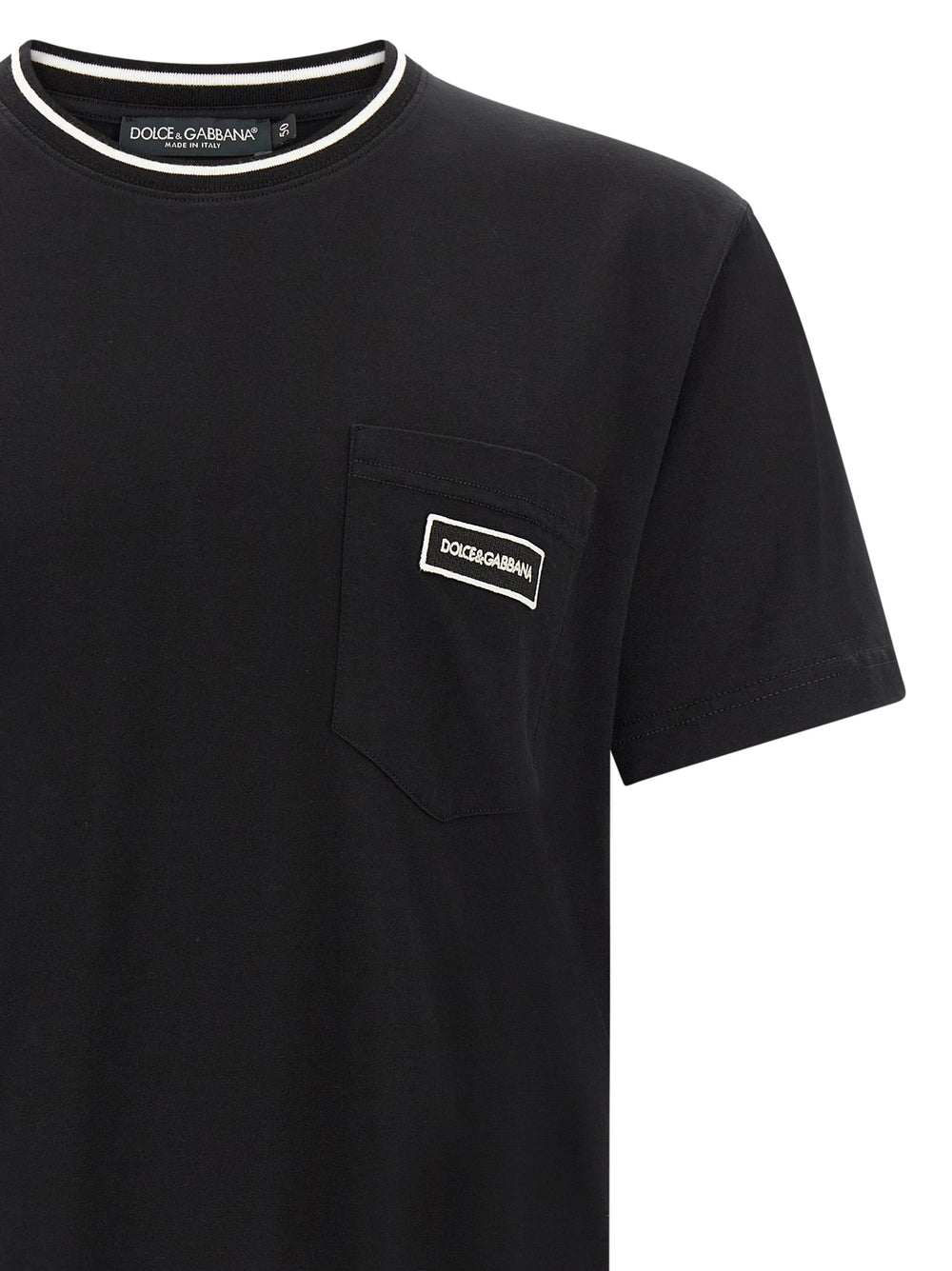 Dolce & Gabbana 100% Cotton T-Shirt in Black