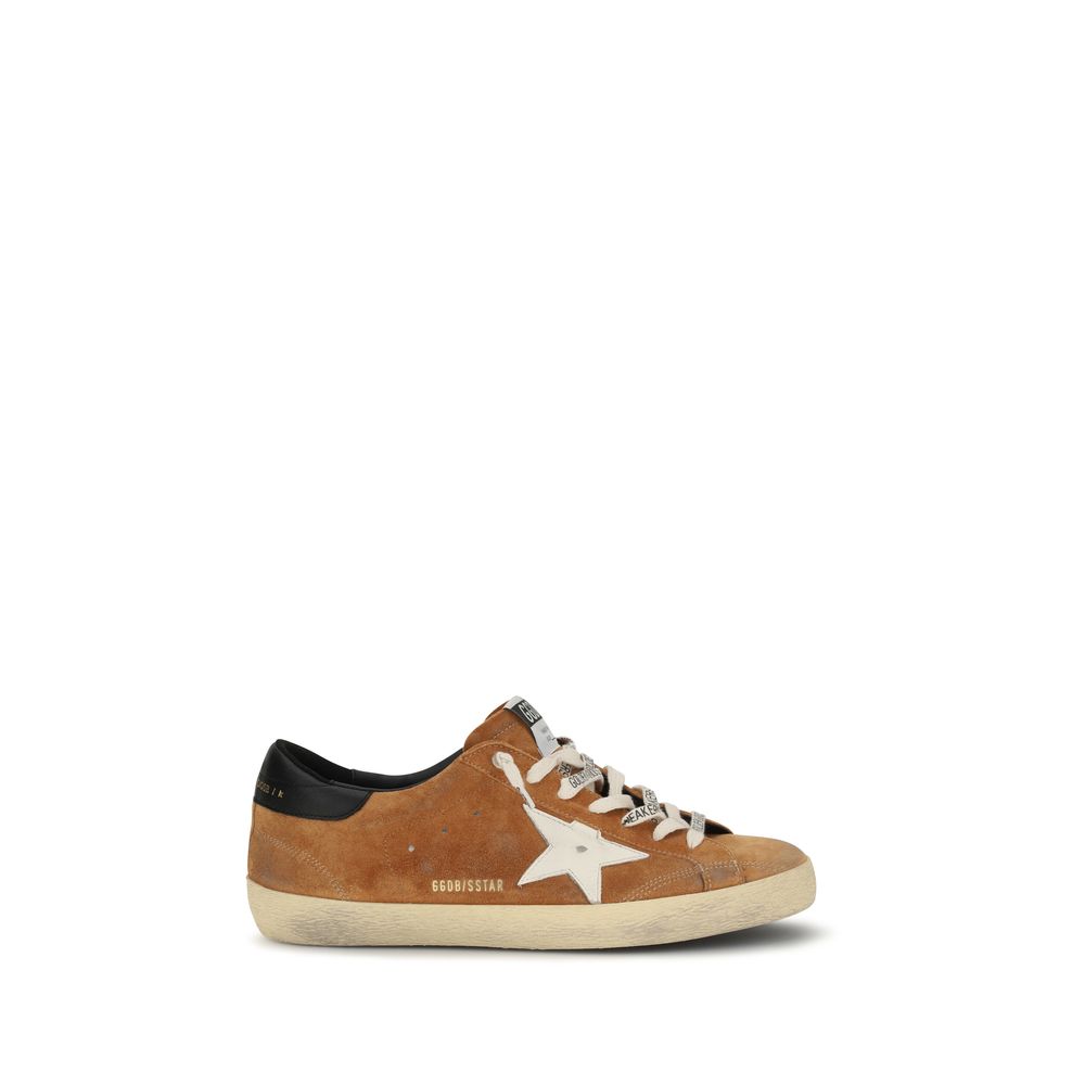 Golden Goose Super-Star Δερμάτινα Sneakers από Δέρμα Μοσχαριού σε Καφέ