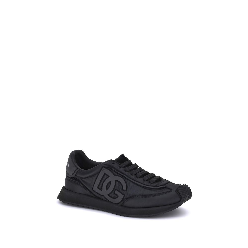 Dolce & Gabbana Fabric Sneakers in Black