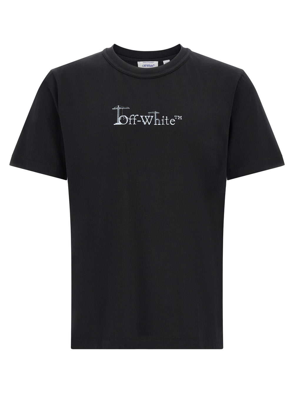 Off-White Βαμβακερό T-Shirt σε Μαύρο