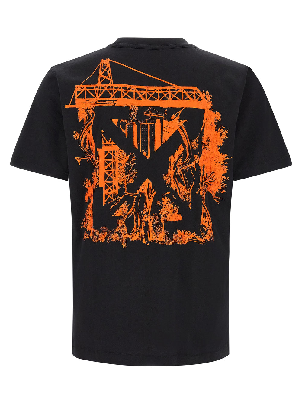 Off-White Βαμβακερό T-Shirt σε Μαύρο