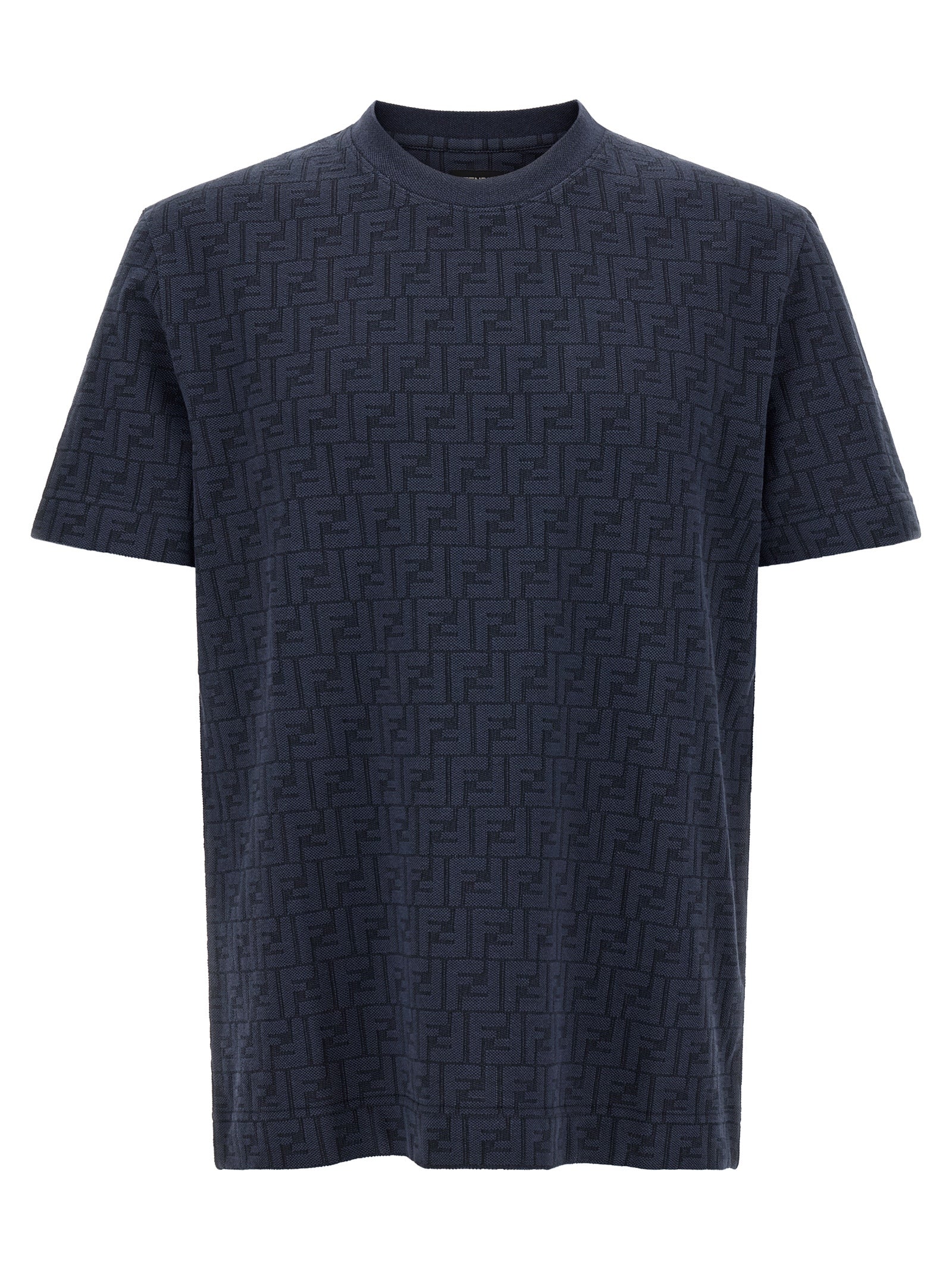 Fendi Cotton Piqué T-Shirt in Blue