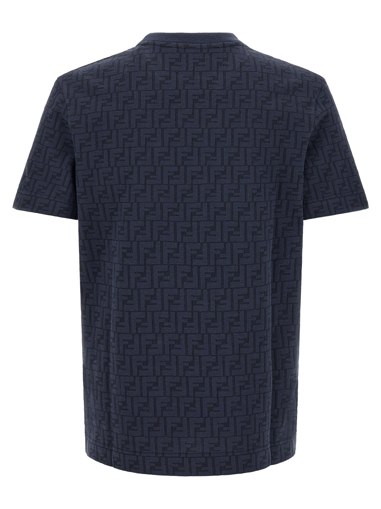 Fendi Cotton Piqué T-Shirt in Blue