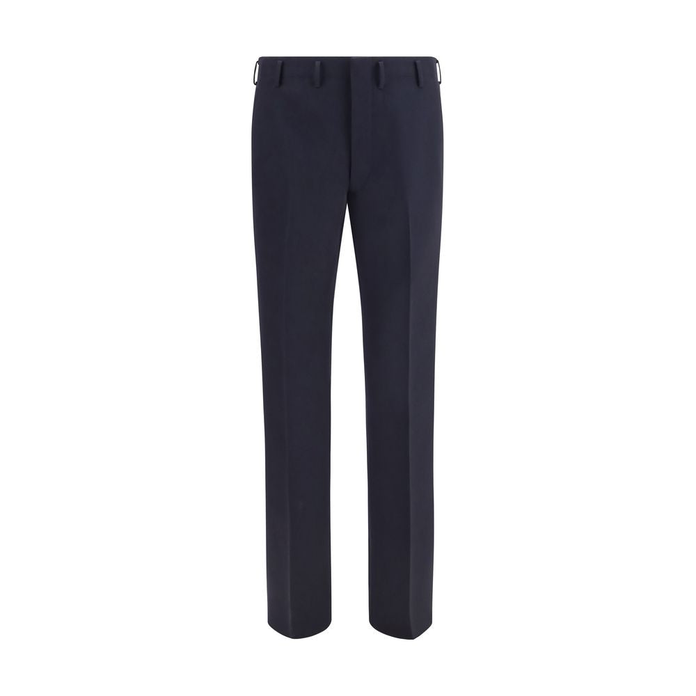Prada 100% Wool Wide-Leg Dress Trousers in Blue