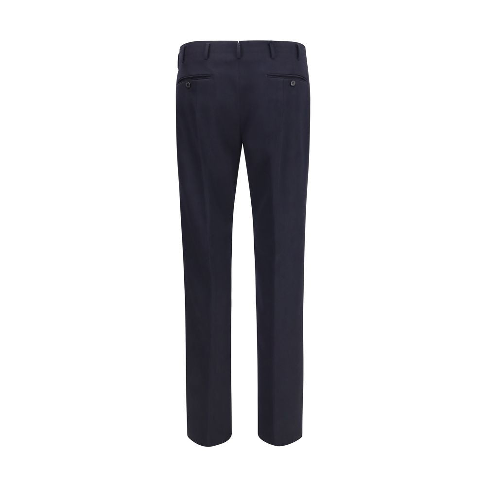 Prada 100% Wool Wide-Leg Dress Trousers in Blue