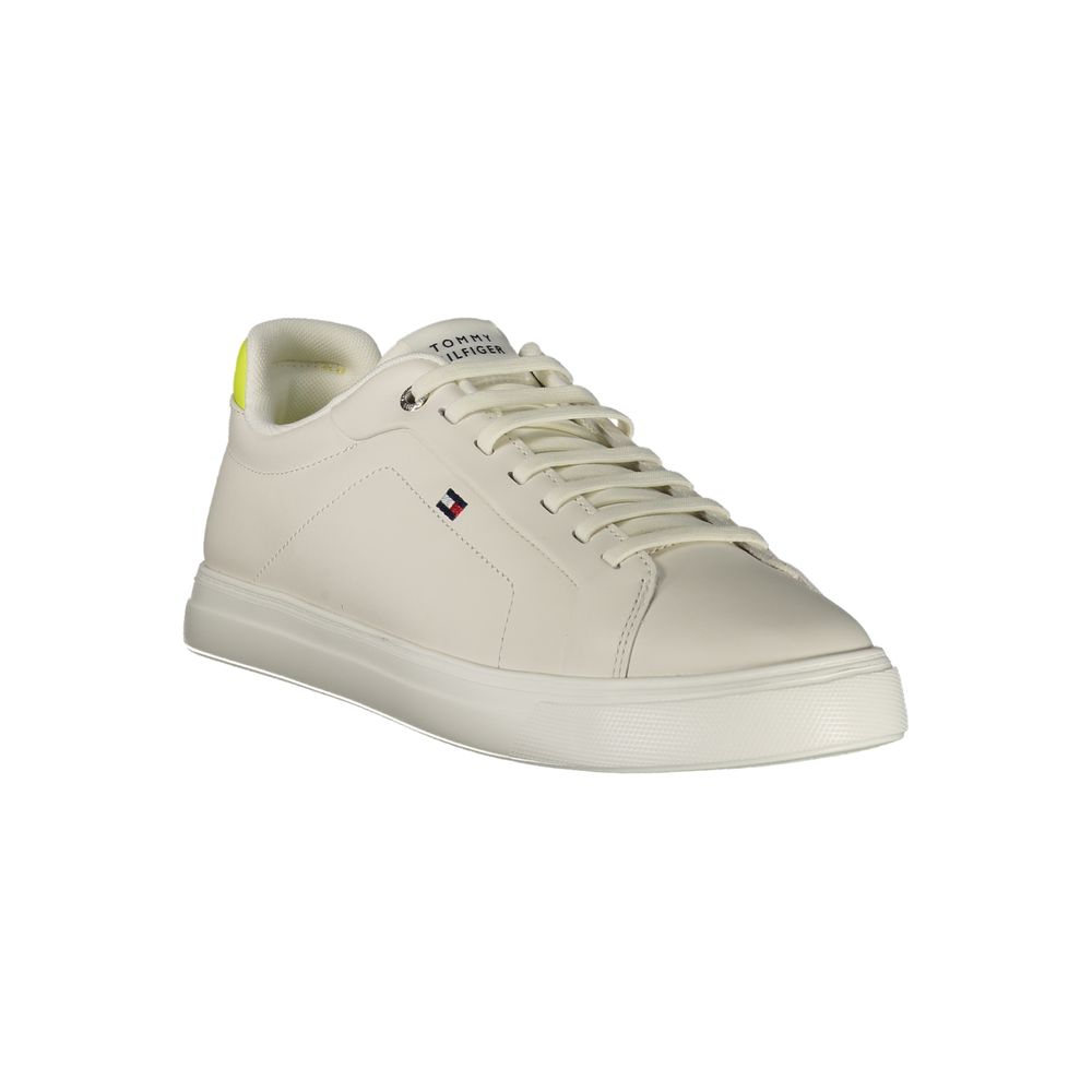 Tommy Hilfiger Λευκό Sneaker από Πολυουρεθάνη