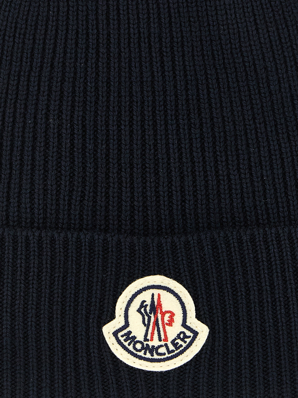 Moncler Σκούφος από 100% Παρθένο Μαλλί σε Μπλε