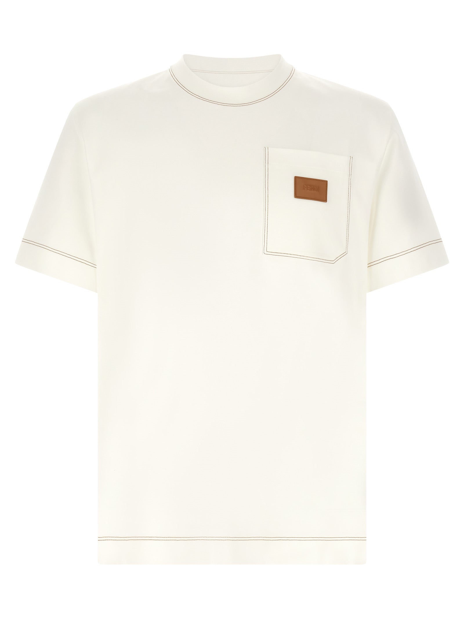 Fendi T-Shirt από 100% βαμβάκι σε Λευκό