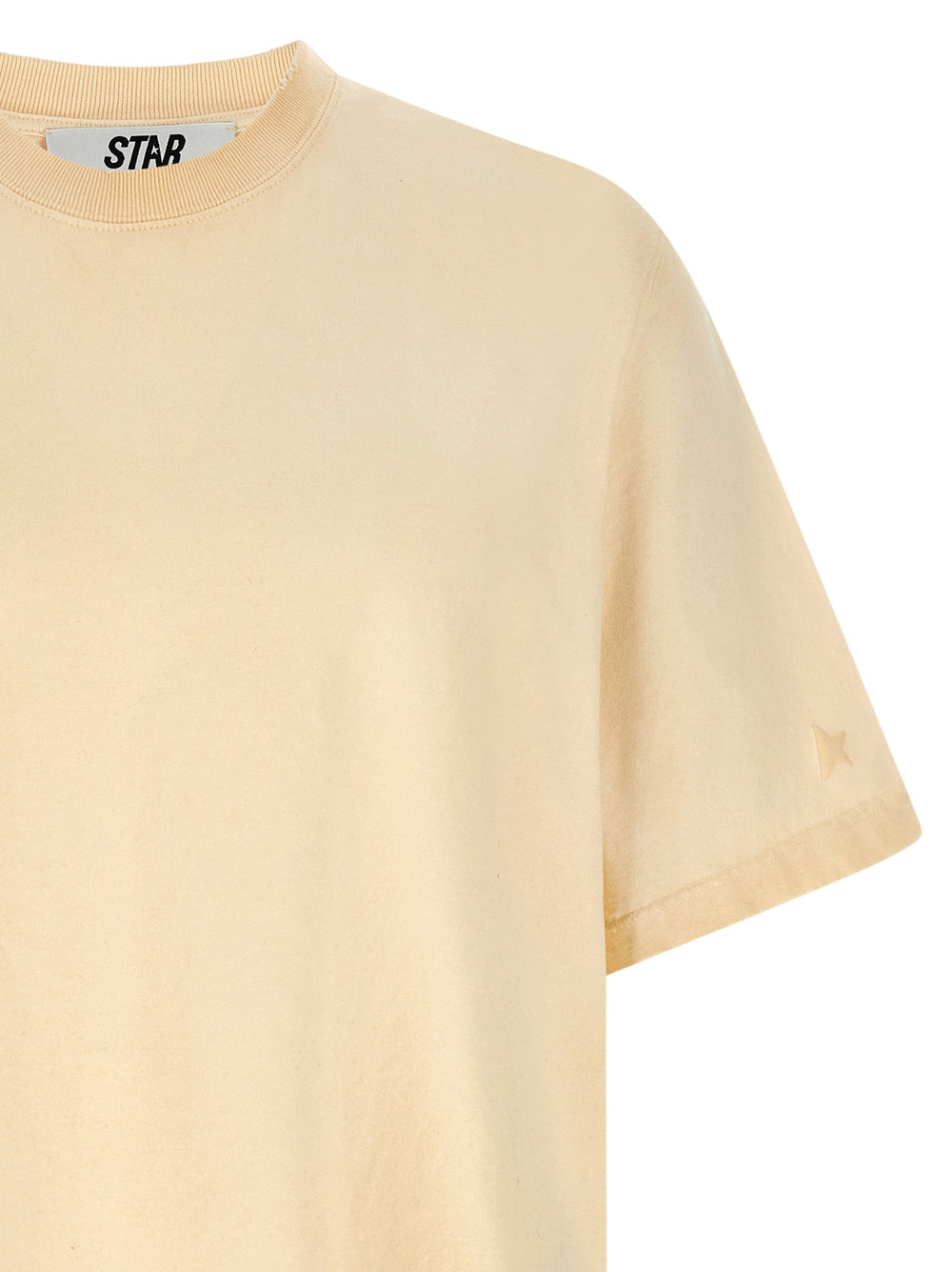 Golden Goose Cotton T-Shirt in Beige