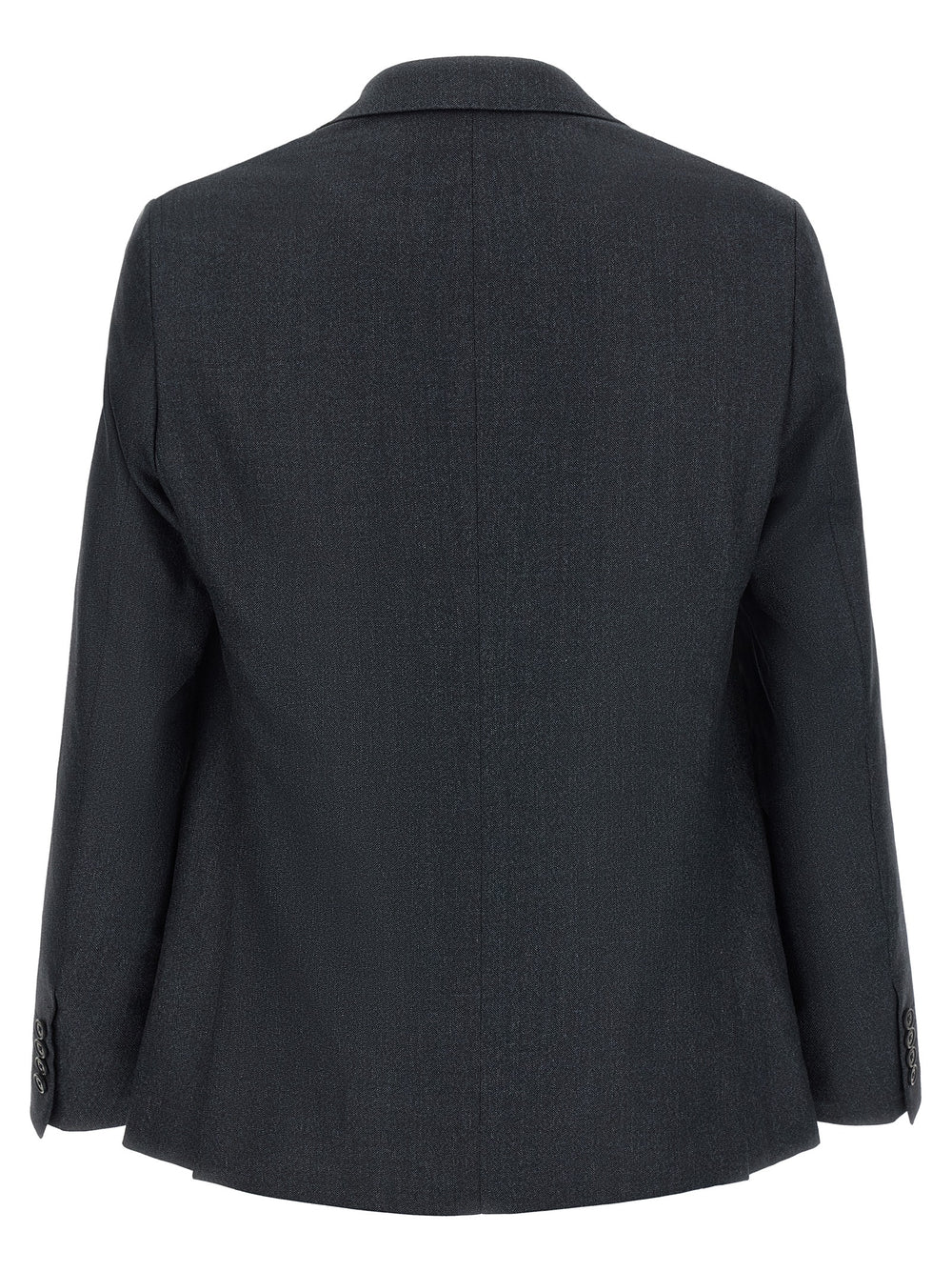 Gray Polyester Two-Piece Suit
