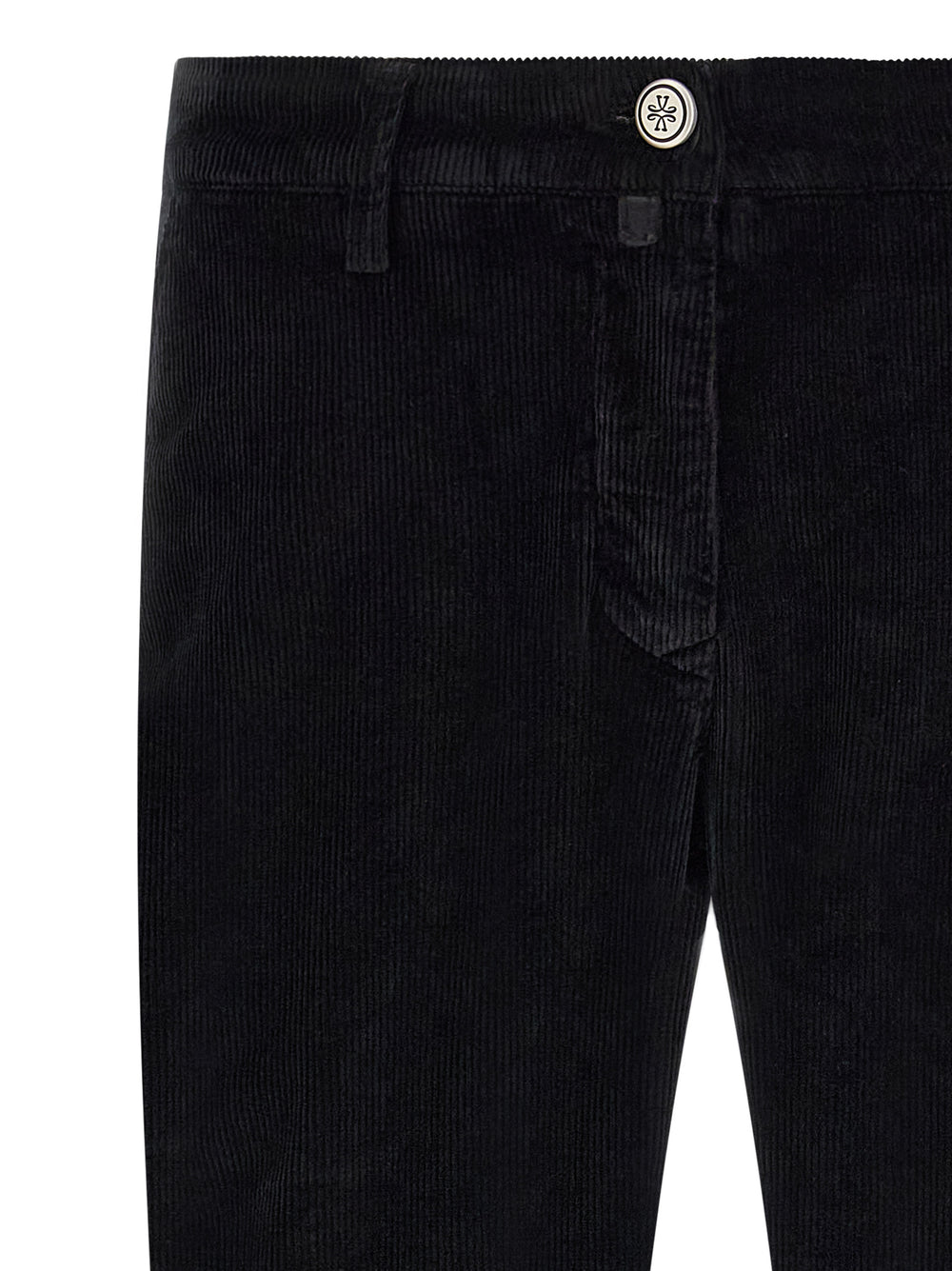 Black Cotton Chino Pants
