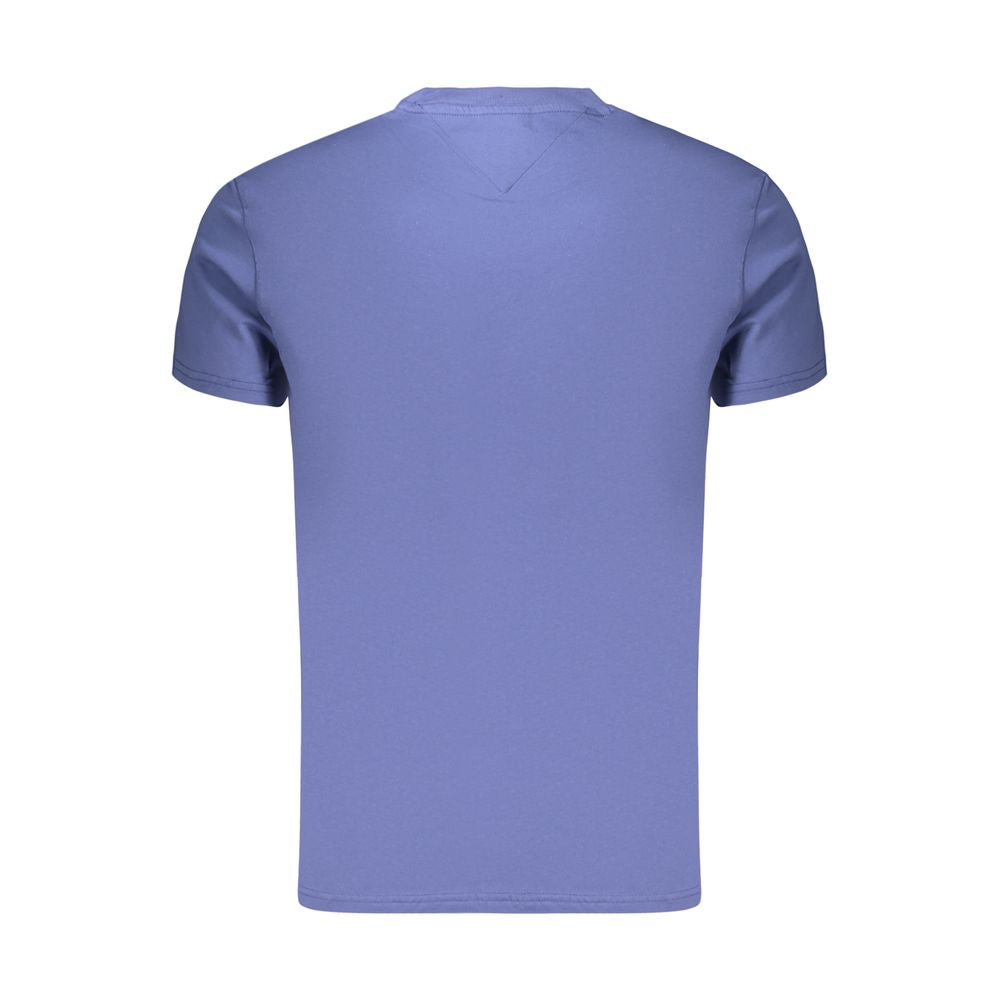 Tommy Hilfiger Μπλε Βαμβακερό T-Shirt