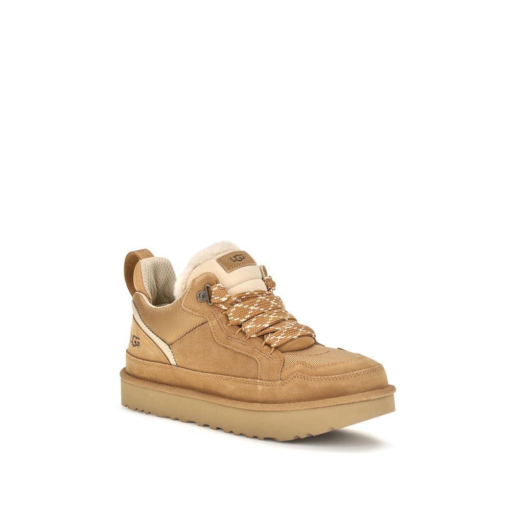 UGG Sneakers με Χοντρή Σόλα από Σουέντ και Ανακυκλωμένο Ύφασμα σε Μπεζ