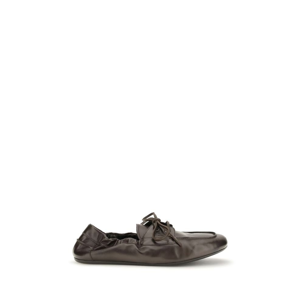 Prada Loafers από Δέρμα Μοσχαριού σε Καφέ