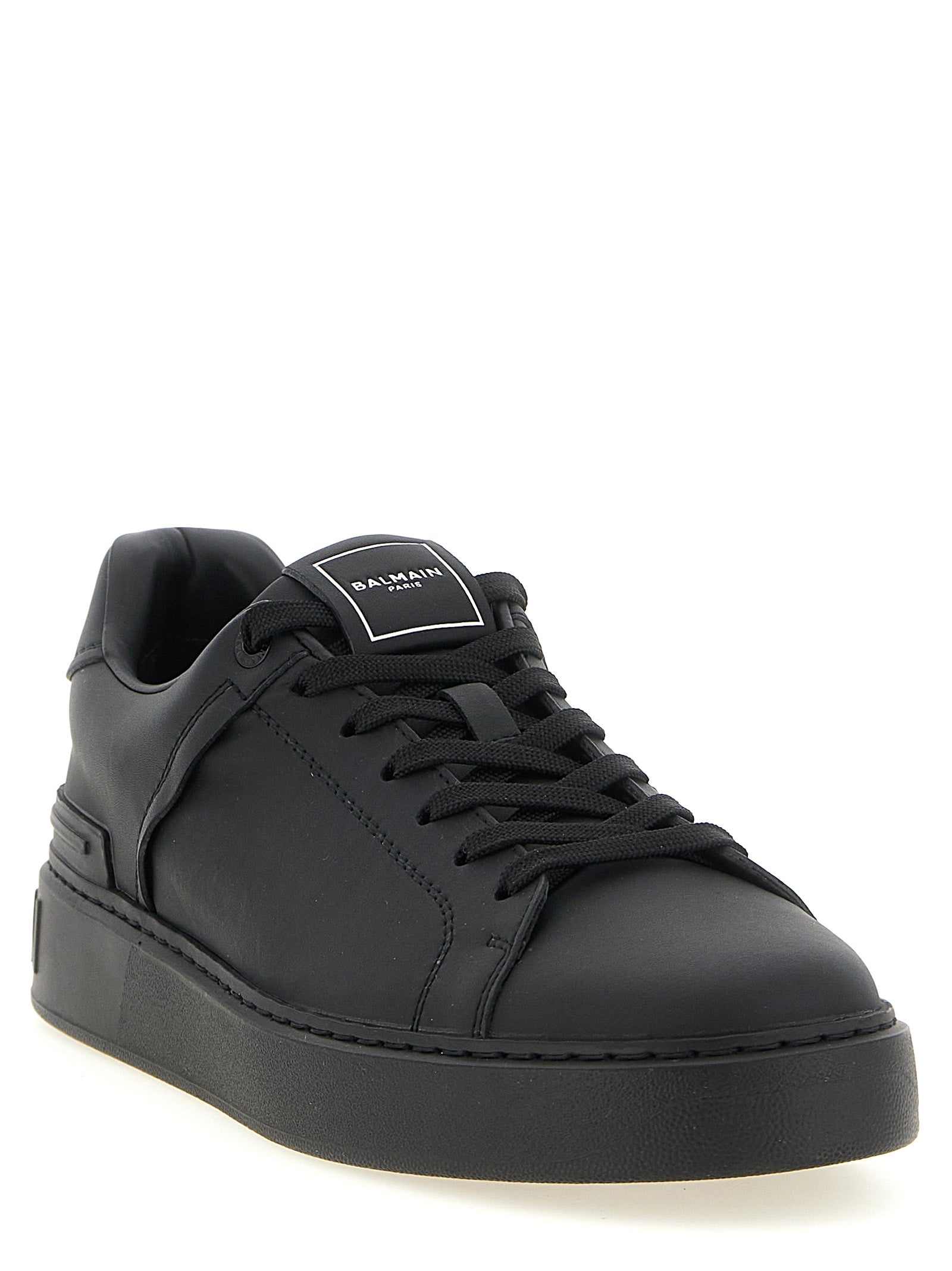 Balmain Δερμάτινα Sneakers από Δέρμα Μοσχαριού σε Μαύρο