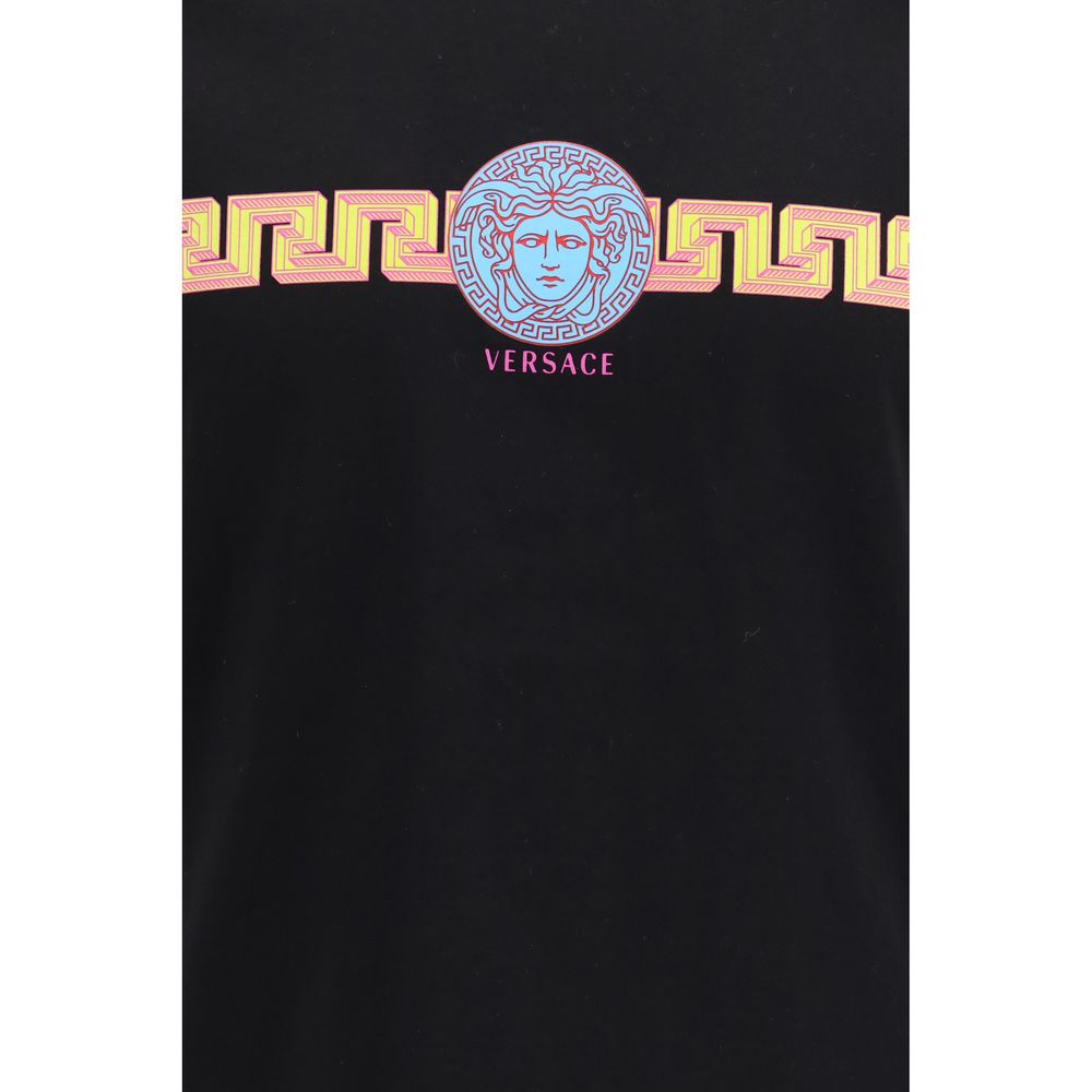 Versace Βαμβακερό T-Shirt σε Μαύρο