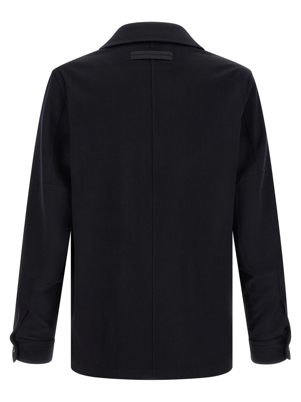 Zegna Wool Overshirt in Blue