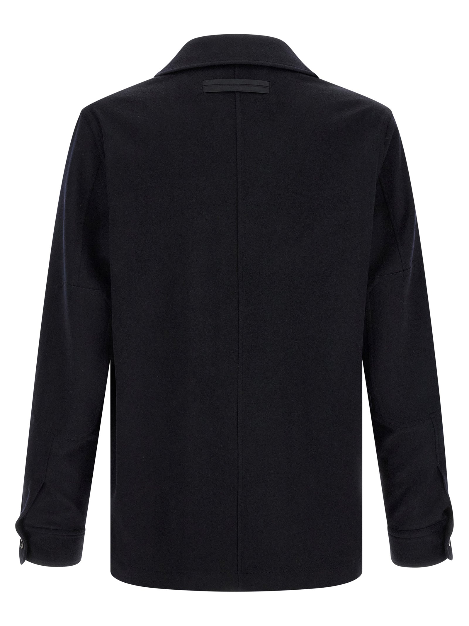Zegna Πουκάμισο από Μαλλί σε Μπλε