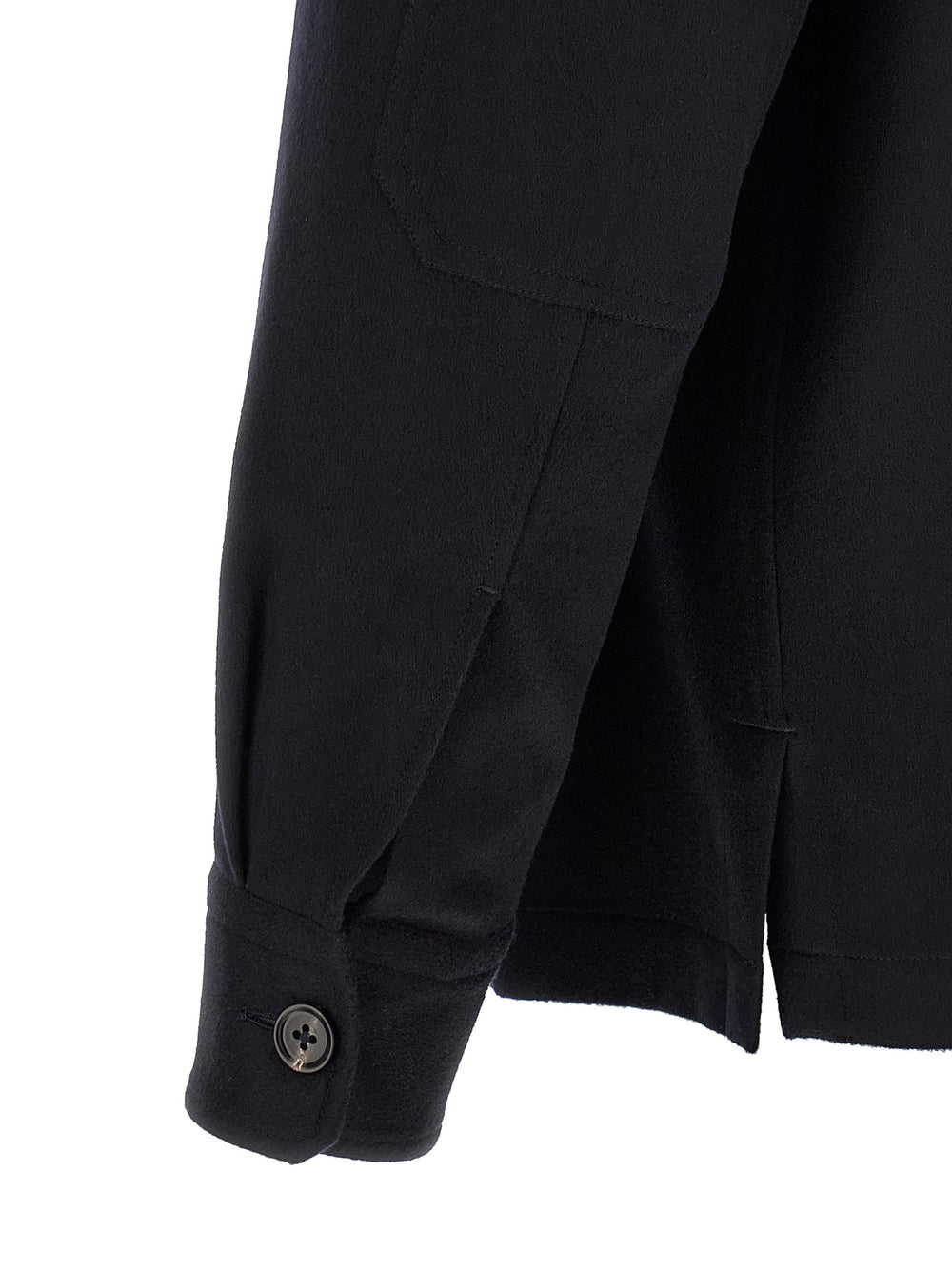 Zegna Wool Overshirt in Blue