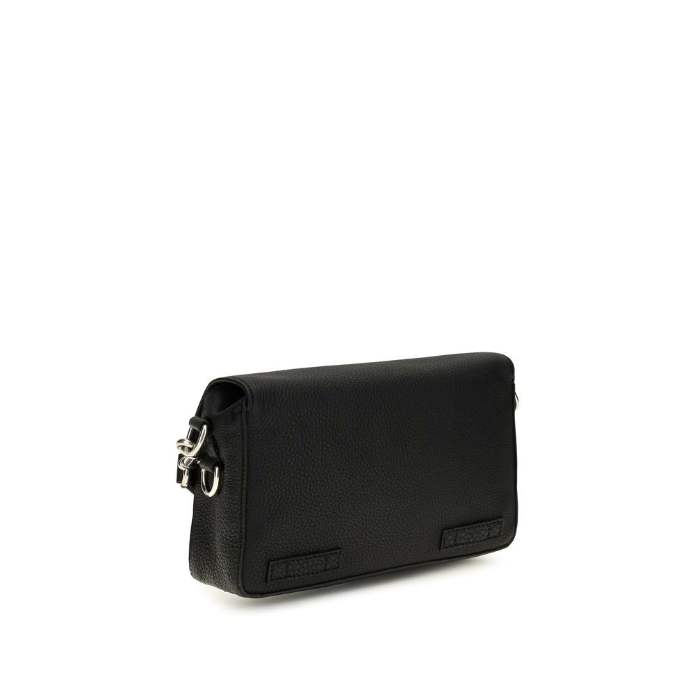 Fendi Calf Leather Shoulder Bag in Black