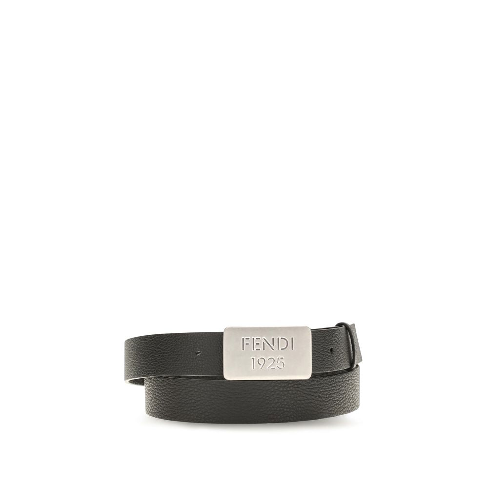 Fendi Calf Leather Belt in Black