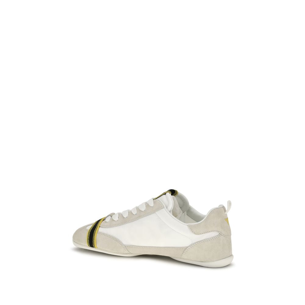 Fendi Fabric and Suede Sneakers in Gray