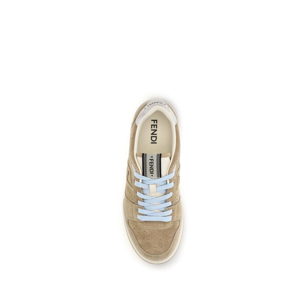 Fendi Sneakers από Σουέντ σε Μπεζ