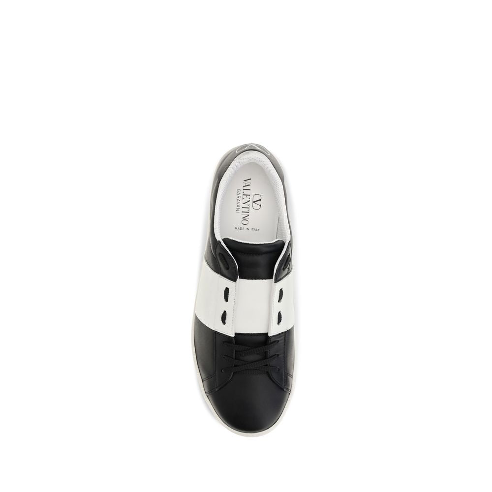 Valentino Garavani Calf Leather Sneakers in Black