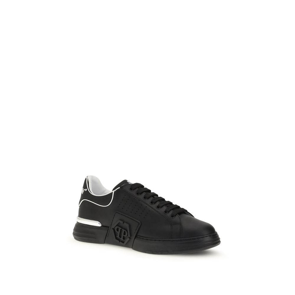 Philipp Plein Sneakers από Δέρμα Μοσχαριού σε Μαύρο
