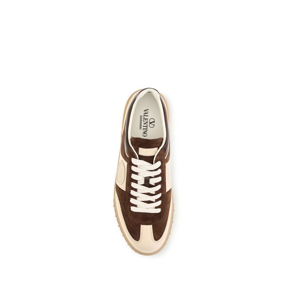 Valentino Garavani Sneakers από Σουέντ σε Καφέ