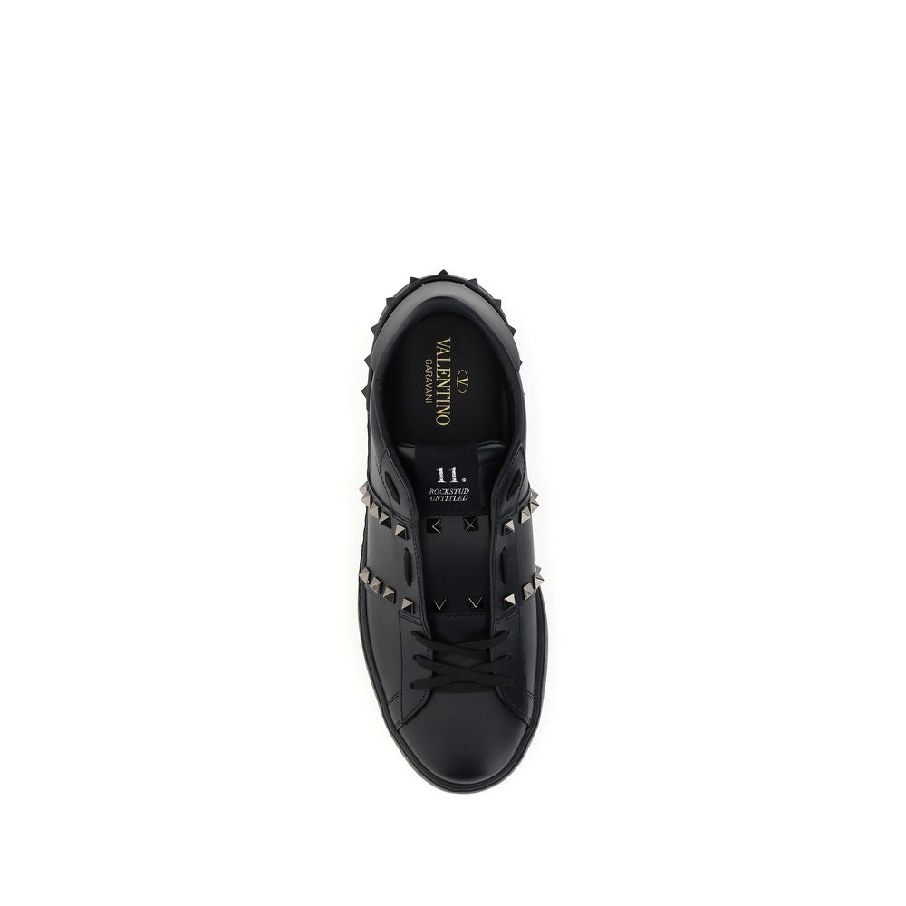 Valentino Garavani Rockstud Δερμάτινα Sneakers από Δέρμα Μοσχαριού σε Μαύρο