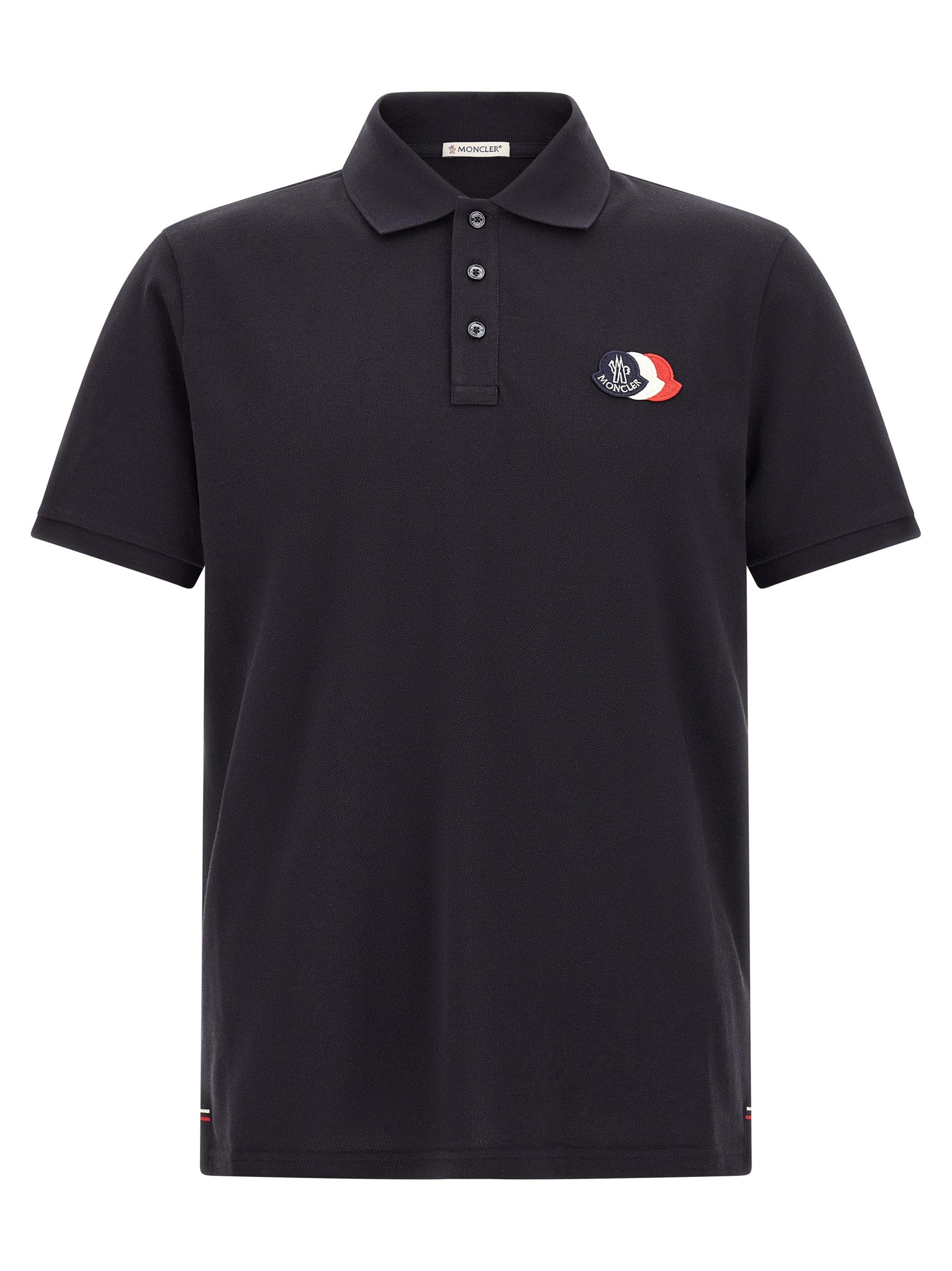 Moncler Βαμβακερό Polo σε Μπλε