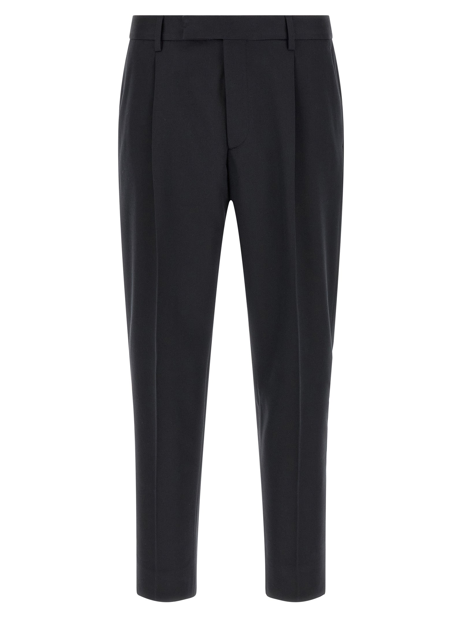 Zegna Cotton Dress Trousers in Blue