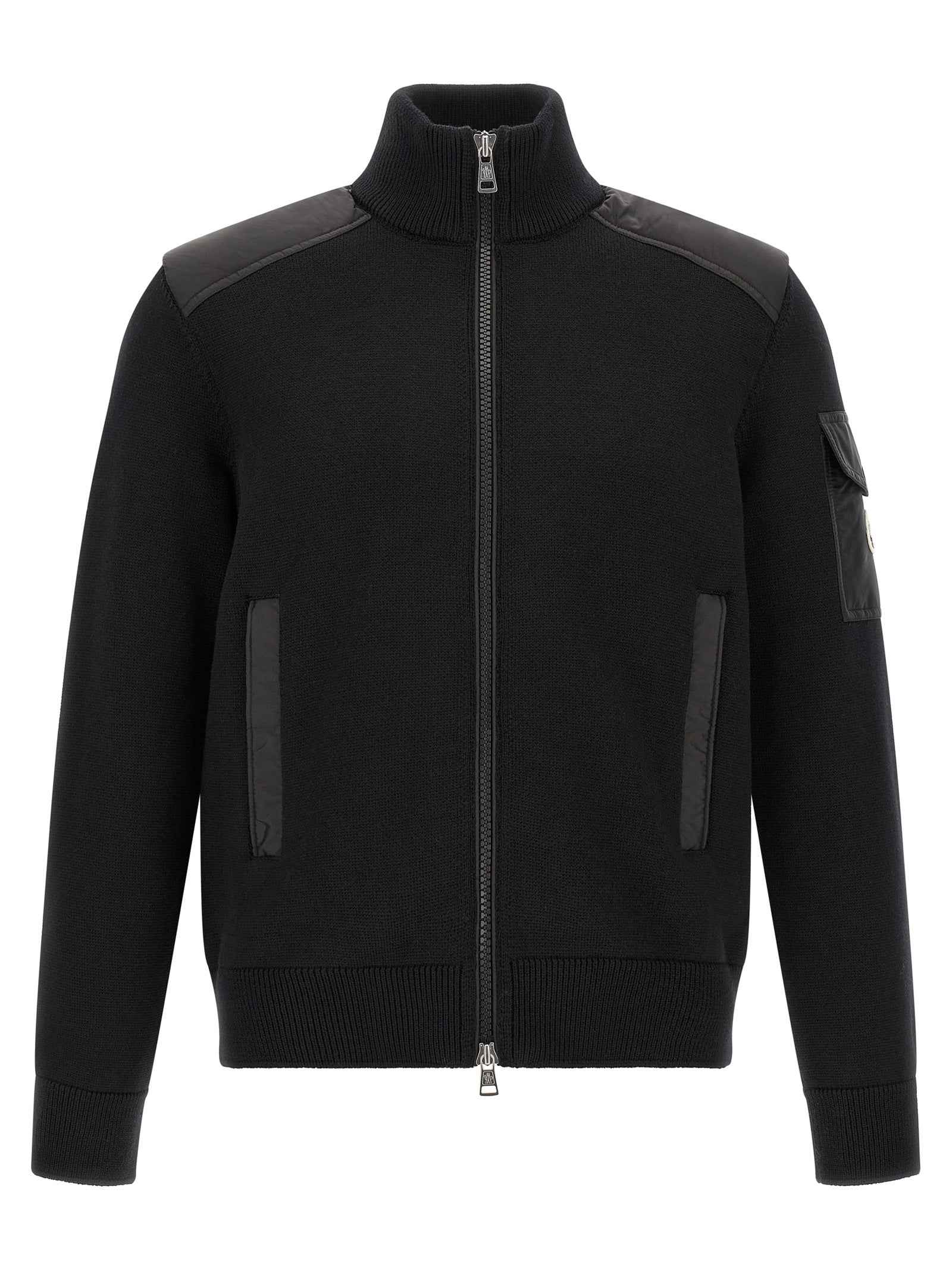 Moncler Ζακέτα από Πολυαμίδιο σε Μαύρο