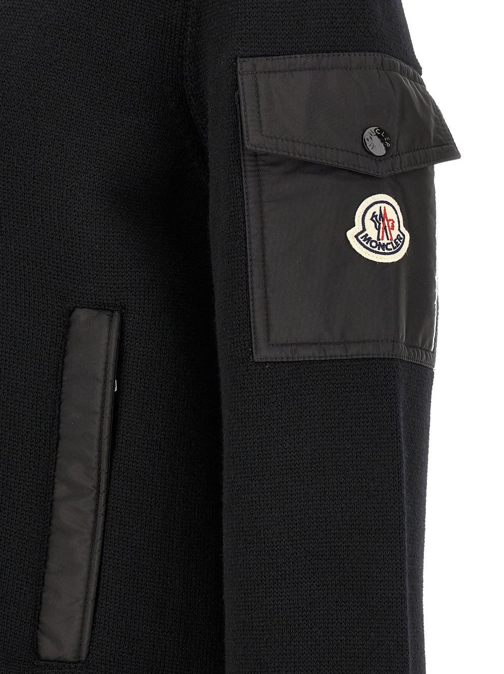 Moncler Polyamide Cardigan in Black