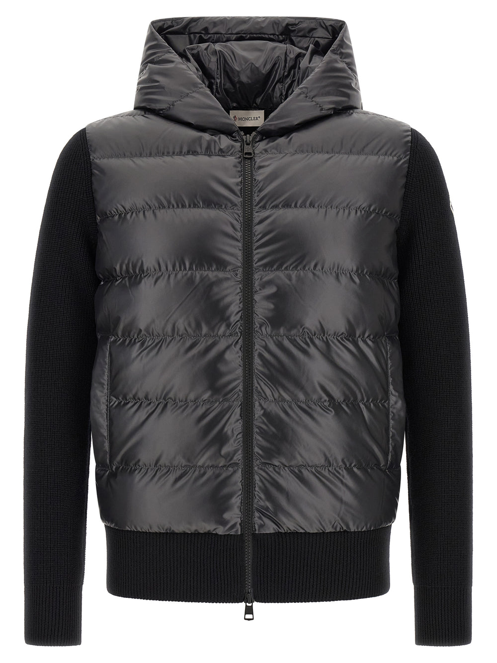 Moncler Quilted Cardigan in Black