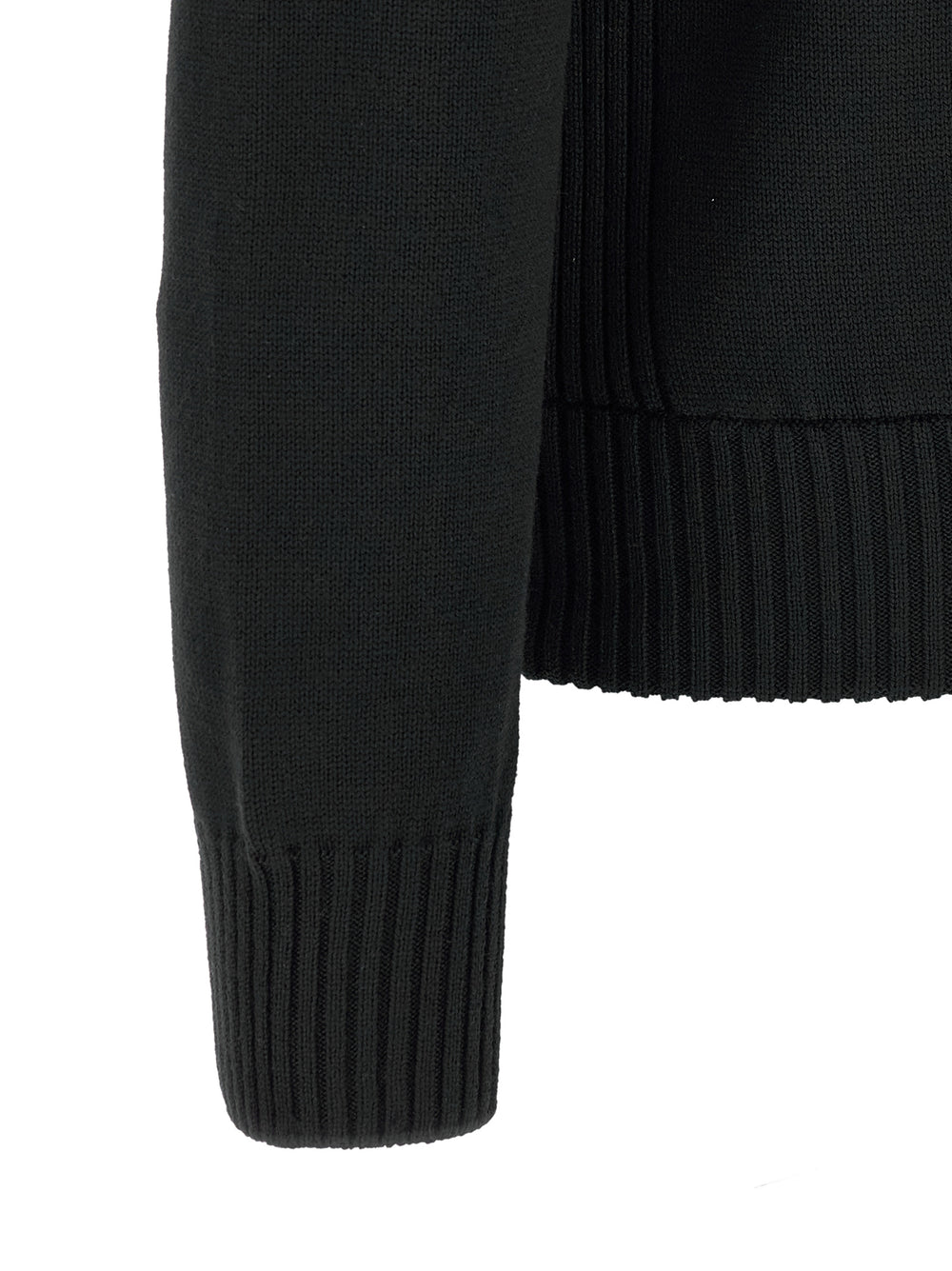 Moncler 100% Polyester Cardigan in Black