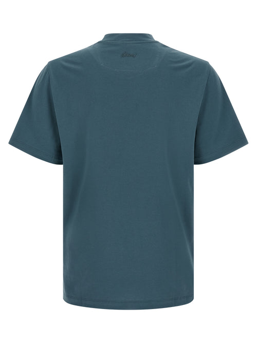 Brioni Cotton T-Shirt in Blue