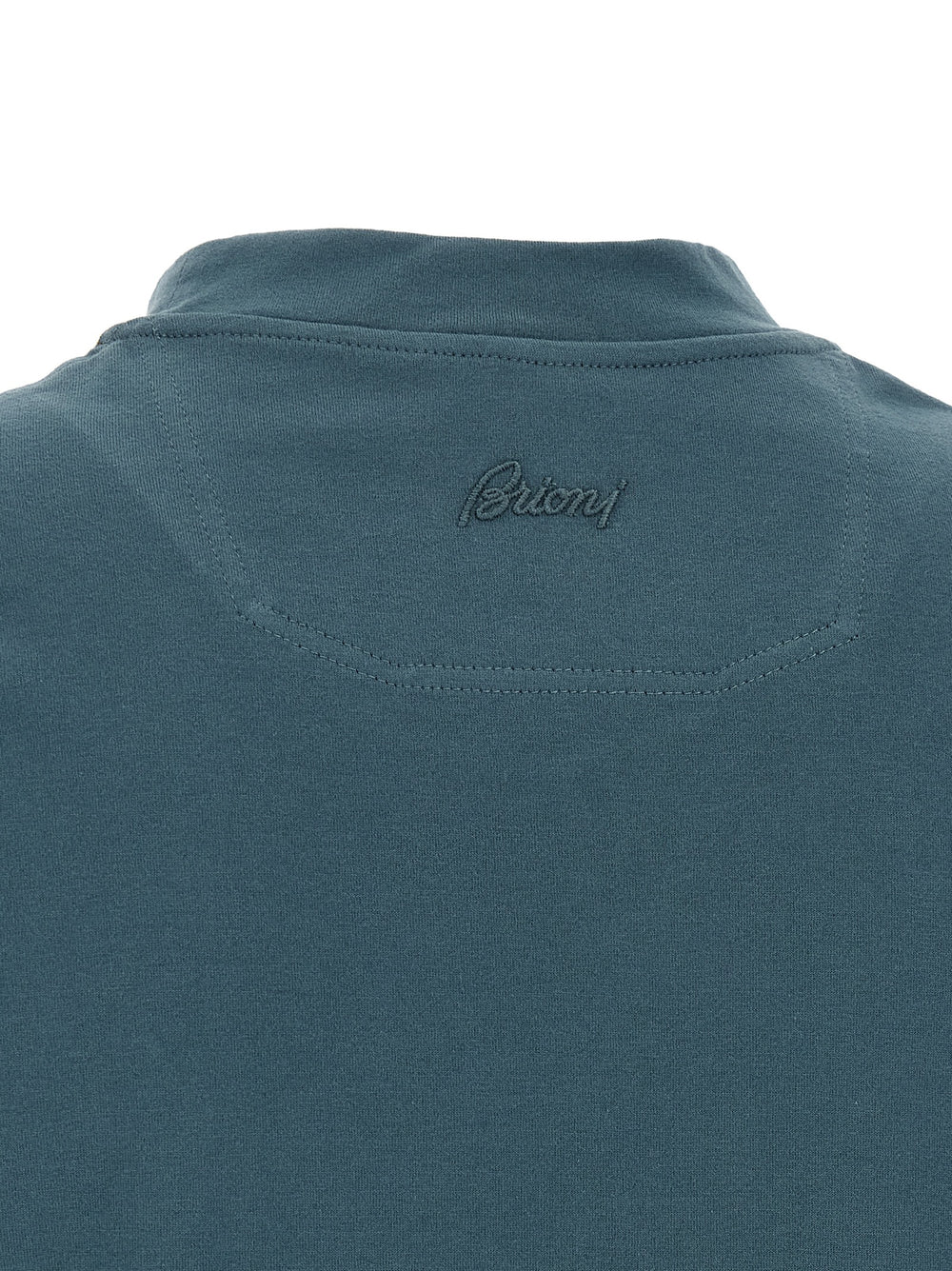 Brioni Cotton T-Shirt in Blue